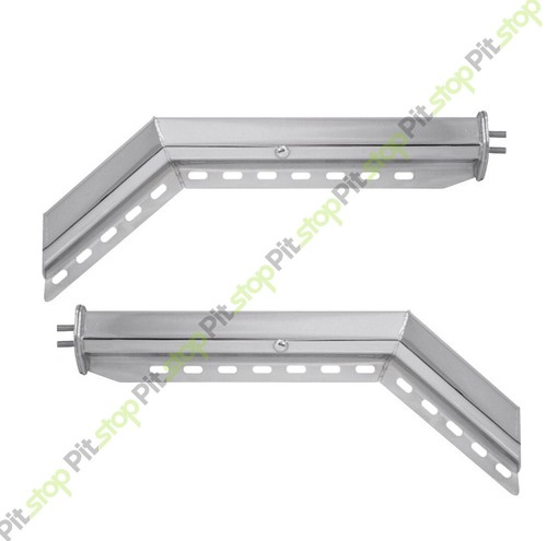 Stainless Steel Angled Mud Flap Hanger Set 1 1/8" 1 1/8 Bolt Pattern Semi Truck - Picture 2 of 2