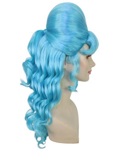HPO Adult Women's Class 60's Brown Half Updo Wig with Ponytail, HW-7577 - Picture 29 of 65