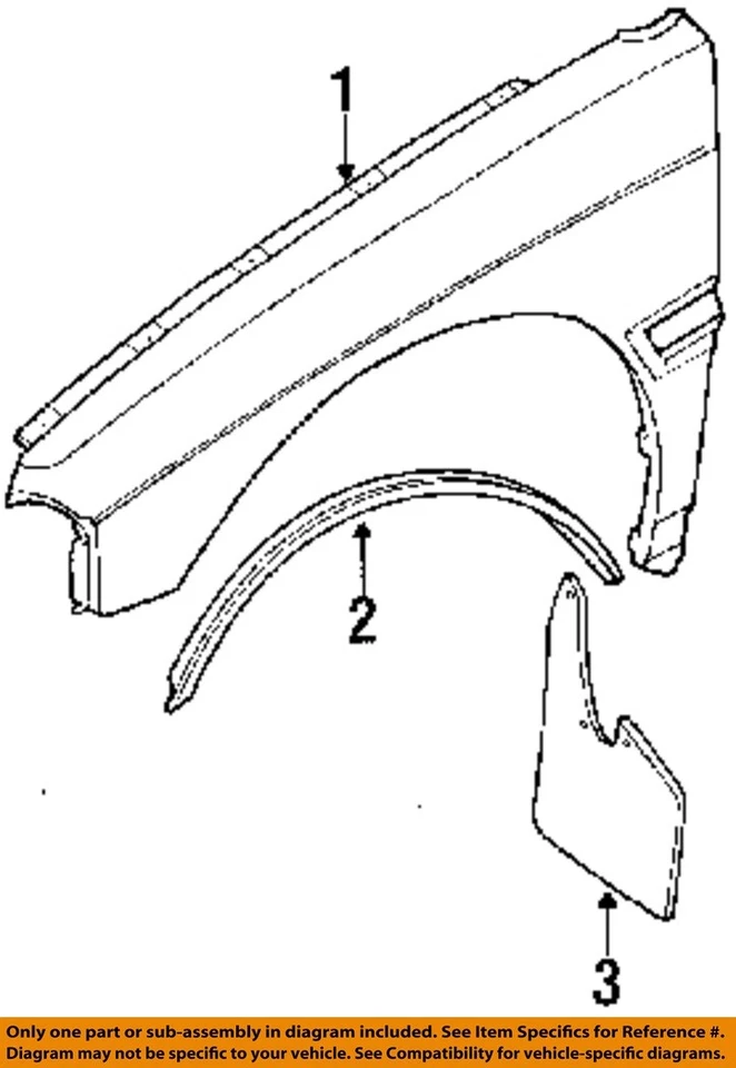 Guardabarros delantero derecho tiene pequeños daños OEM 1991 1992 camioneta Isuzu Foto 3 de 4
