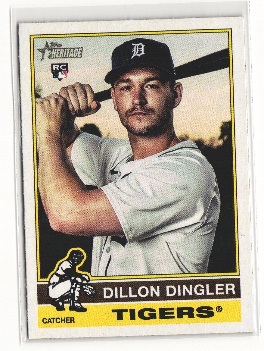 2025 Topps Heritage Baseball #130 Dillon Dingler, Detroit Tigers RC