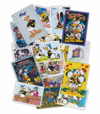 85 Jahre Donald Duck Kollektion alle Sticker und Trading Karten Einzelauswahl DE