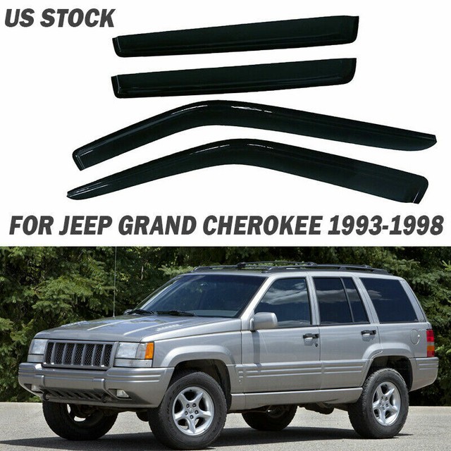 For 9398 Jeep Grand Cherokee Sun Vent Window Visor Shades Visors Rain