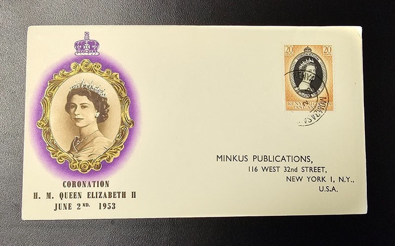 Kenya Uganda Tanganyika KUT 1953QEII Coronation Illustrated FDC Beautiful Cachet