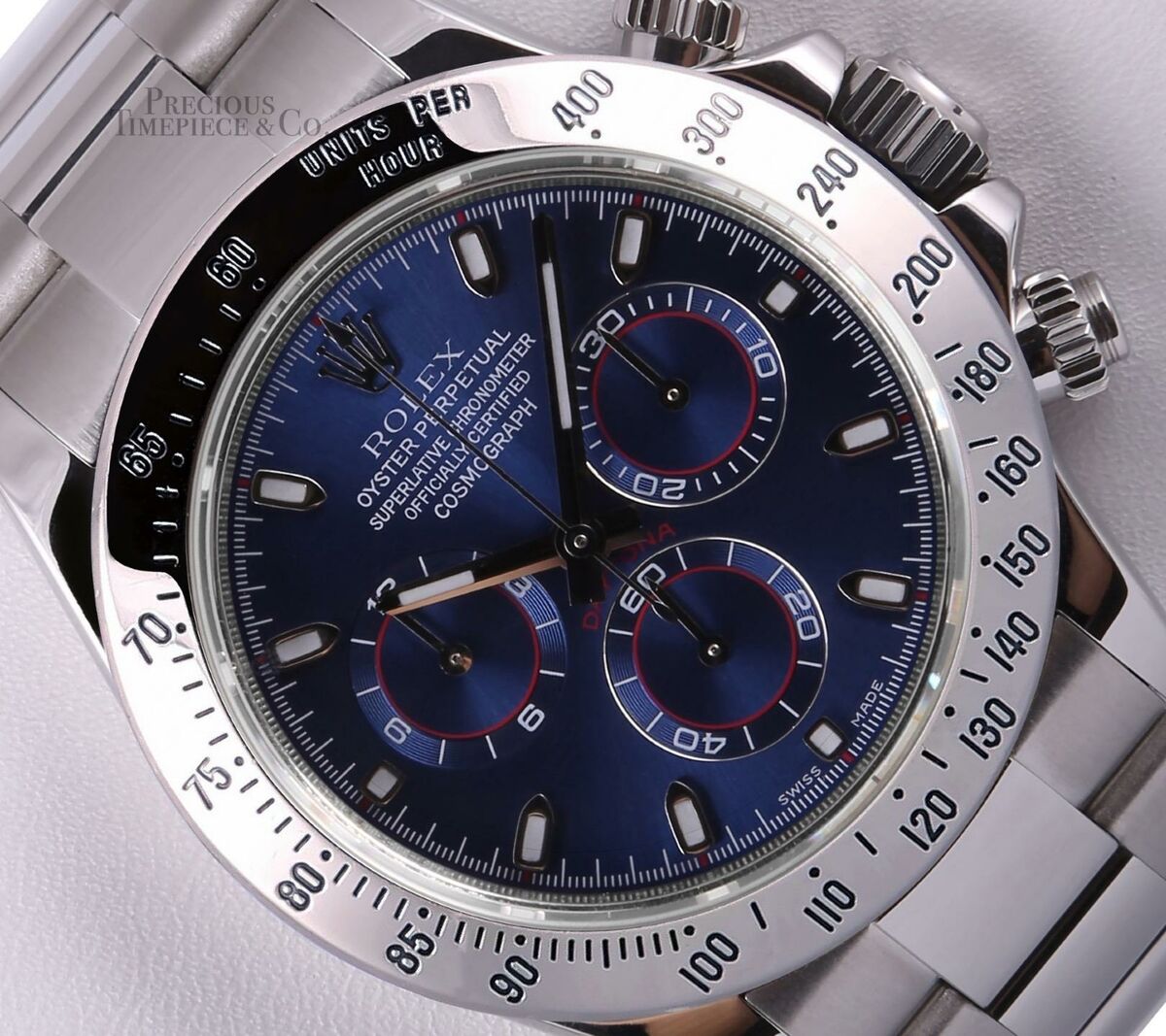 Rolex Daytona 116520 Stainless Steel 40mm Watch-Navy Dial-2Y Rolex Daytona 116520 Stainless Steel 40mm Watch-Navy Dial-2Y