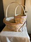 Longaberger 2000 Easter Baskets Set with 1 Protector