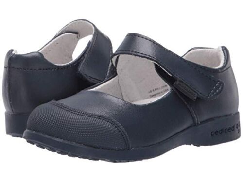 NIB Pediped Flex Becky Navy Leather Maryjane Shoes US 8.5 EUR 25 - Picture 1 of 2