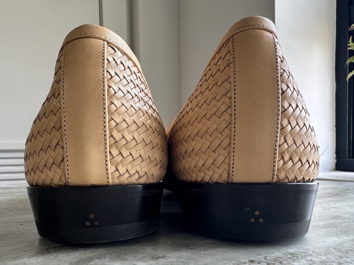 Baudoin & Lange Natural Soft Sagan Woven Leather Loafer 45  display picture 3