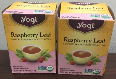 [2 PACK] Yogi Tea Women Raspberry Leaf 16 Tea Bags TOTAL 32 Bags 2025