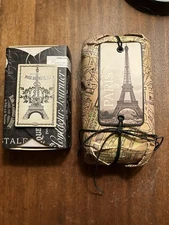 EIFFEL TOWER Paris 2 Bar Soaps Pooch & Sweetheart Verbena & CST Almond NEW