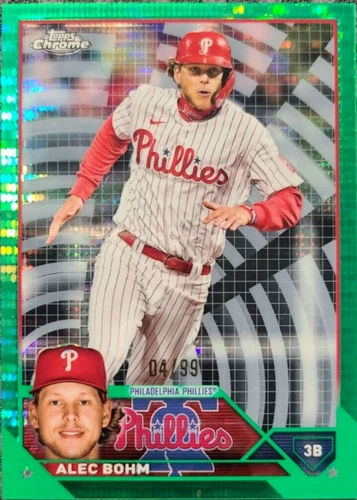 2023 Topps Chrome Alec Bohm Green Sonar Refractor /99 #105 - Picture 1 of 2