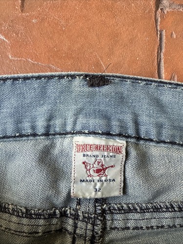 Y2K True Religion Ricky Super Distressed T Rope Jeans Men's 32 Made in USA - Picture 2 of 19