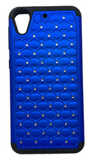Funda protectora premium con joyas para HTC Desire 626/626S, azul