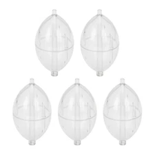 5Pcs Fishings Slip Cast Spin Float Oval Float Slip Cast Spin Bubble Float