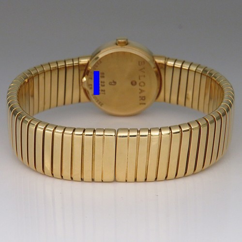 Orologio Bvlgari Bulgari Tubogas Lady con brillanti in oro giallo 750/18 carati misura M - Foto 4 di 6