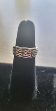 sterling silver knot band ring size 7 Pre-owned