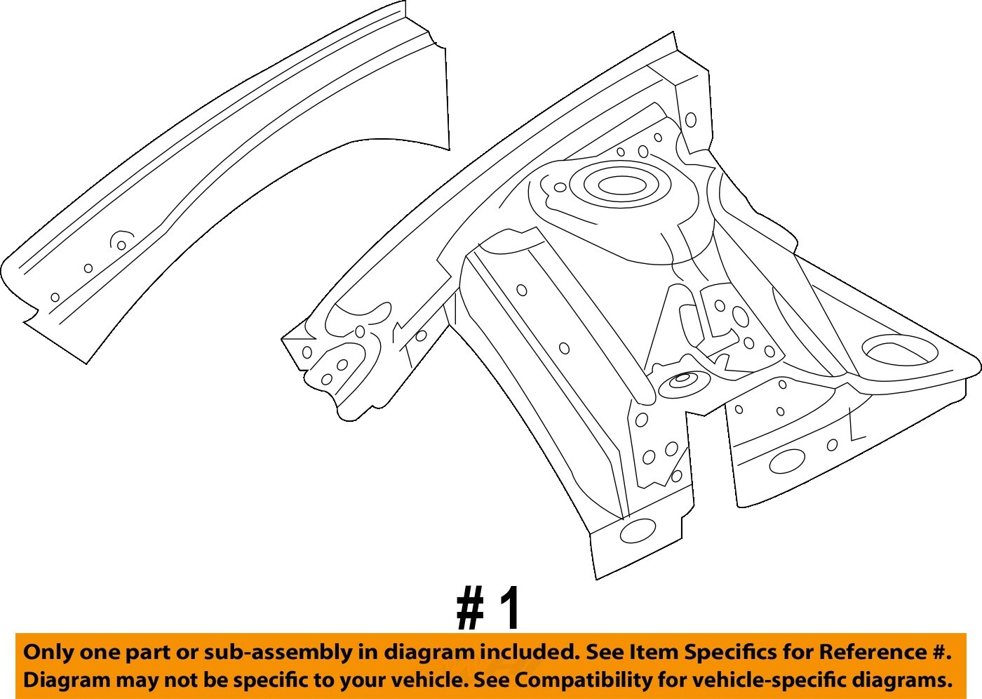 GM OEMFront Fender Apron Panel Cover Right 92194555 eBay