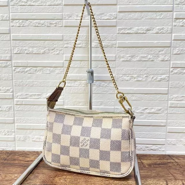 Louis Vuitton Damier Azur Mini Pochette Accessoires Pouch Free Shipping