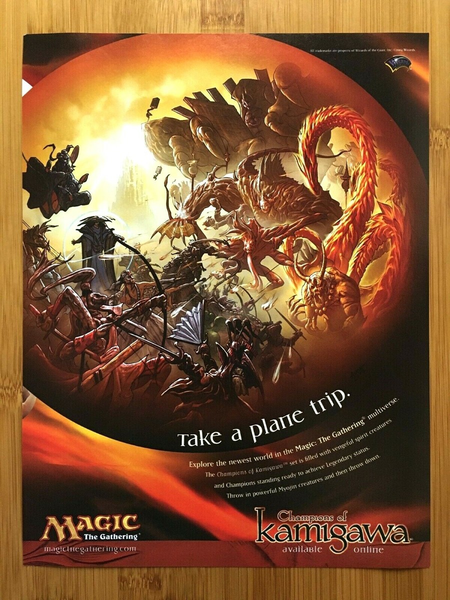2004 Magic The Gathering Champions of Kamigawa Print Ad/Poster TCG