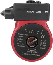 115V/60Hz Automatic Water Pressure Booster Pump 3/4" Hot Water Recirculating