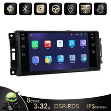 Android 14 Stereo Radio Octa-Core For Jeep Wrangler Dodge Chrysler Carplay 4+32G