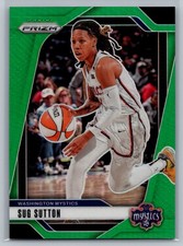 Sug Sutton 2024 Panini Prizm WNBA #51 Green Prizms Washington Mystics