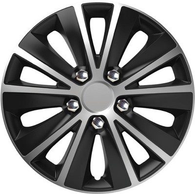 Radkappen Radzierblenden SATZ (4Stück) 16 Zoll Rapide NC silber-schwarz Z480727