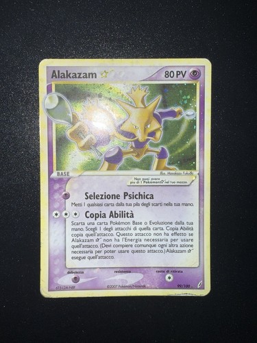 Pokemon - Alakazam Gold Star ☆ - EX Guardiani dei Cristalli 99/100 - ITA