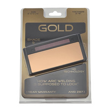 TrueArc Gold Auto Darkening Welding Lens Shade 9 2" x 4-1/4" True Color