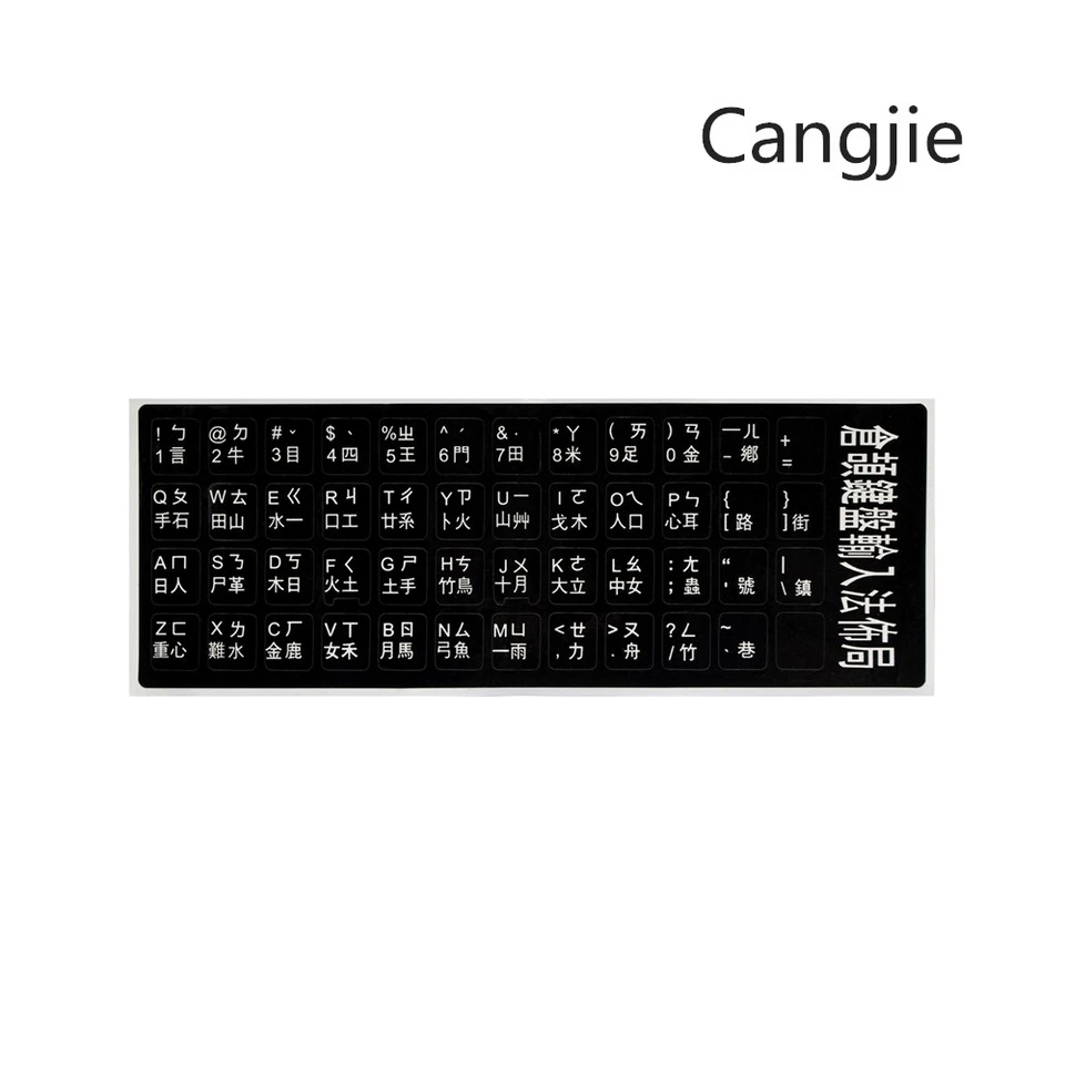Keyboard Sticker Alphabet Keyboard Layout Sticker with many language for Laptops - Image 2 of 4