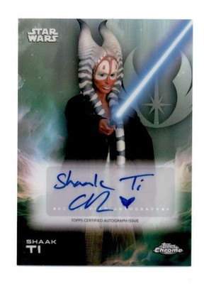 ORLI SHOSHAN AS SHAAK TI 2025 TOPPS STAR WARS CHROME AUTOGRAPH AUTO BF9783