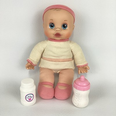 Baby Alive Baby Go Bye Bye Doll Soft Body Talking Bottle Rattle 2007 Hasbro Toy