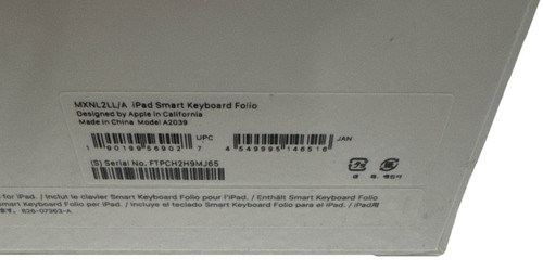 Apple iPad Smart Keyboard Folio MXNL2LL/A - Picture 3 of 3