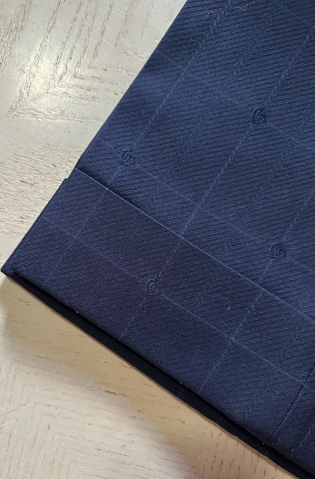 Pantalones de vestir Gucci para hombre GG Overcheck azul 34 EE. UU. (50 UE) Italia con etiquetas nuevos con etiquetas $1950 Foto 3 de 4