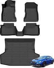 Floor Mats  Cargo Liner for Subaru WRX 2022 2023, All Weather Automotive TPE