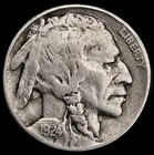 1924 BUFFALO NICKEL FINE+ FREE USA SHIPPING!