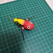 HEDDON Crazy Crawler Balsa 50 Frog Lure Used, BB 420 Bucktail Blister