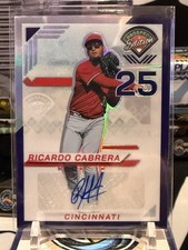2025 Prospect Edition Baseball Ricardo Cabrera Purple Autograph /125 Reds TZ