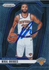 2024-25 Panini Prizm Mikal Bridges Signed Basketball Card #15 New York Knicks