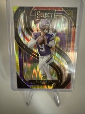 2024 Select JJ McCarthy Premier Retail Shock Prizm RC. Vikings Rookie #134