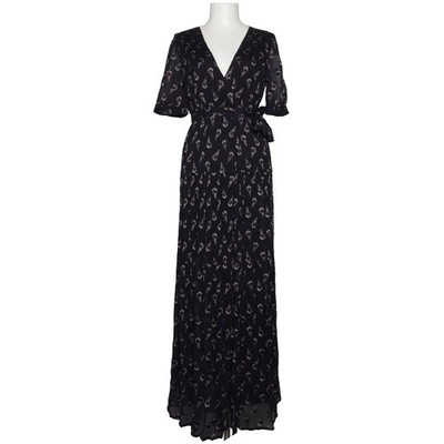 Ba&sh, Maxikleid, Größe: S, Madona, Schwarz/Grau, Polyester/Seide/Viskose #Cvc