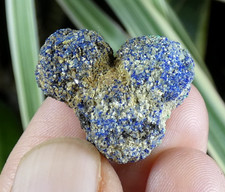 Nodule triple Azurite Chessylite Chessy les Mines 2.5cm France collection ancien