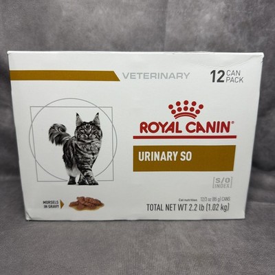 New 12 Pack ROYAL CANIN Urinary Care Morsels In Gravy Cat Food Cans Exp 10/2027