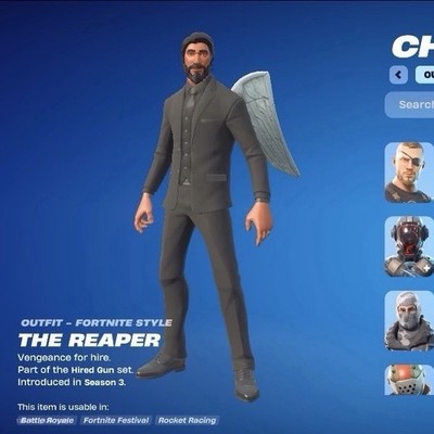 Epic Games Fortnite Locker: Reaper, Elite Agent, Havoc, Hybrid + Crowbar