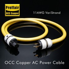Preffair HIFI High Grade Power Cable OCC Copper AU EU UK US Plug Compatible