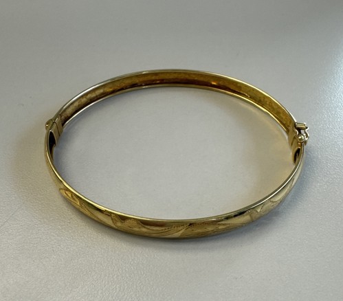 VTG 14K Yellow Gold Bracelet Band Clasp Italy