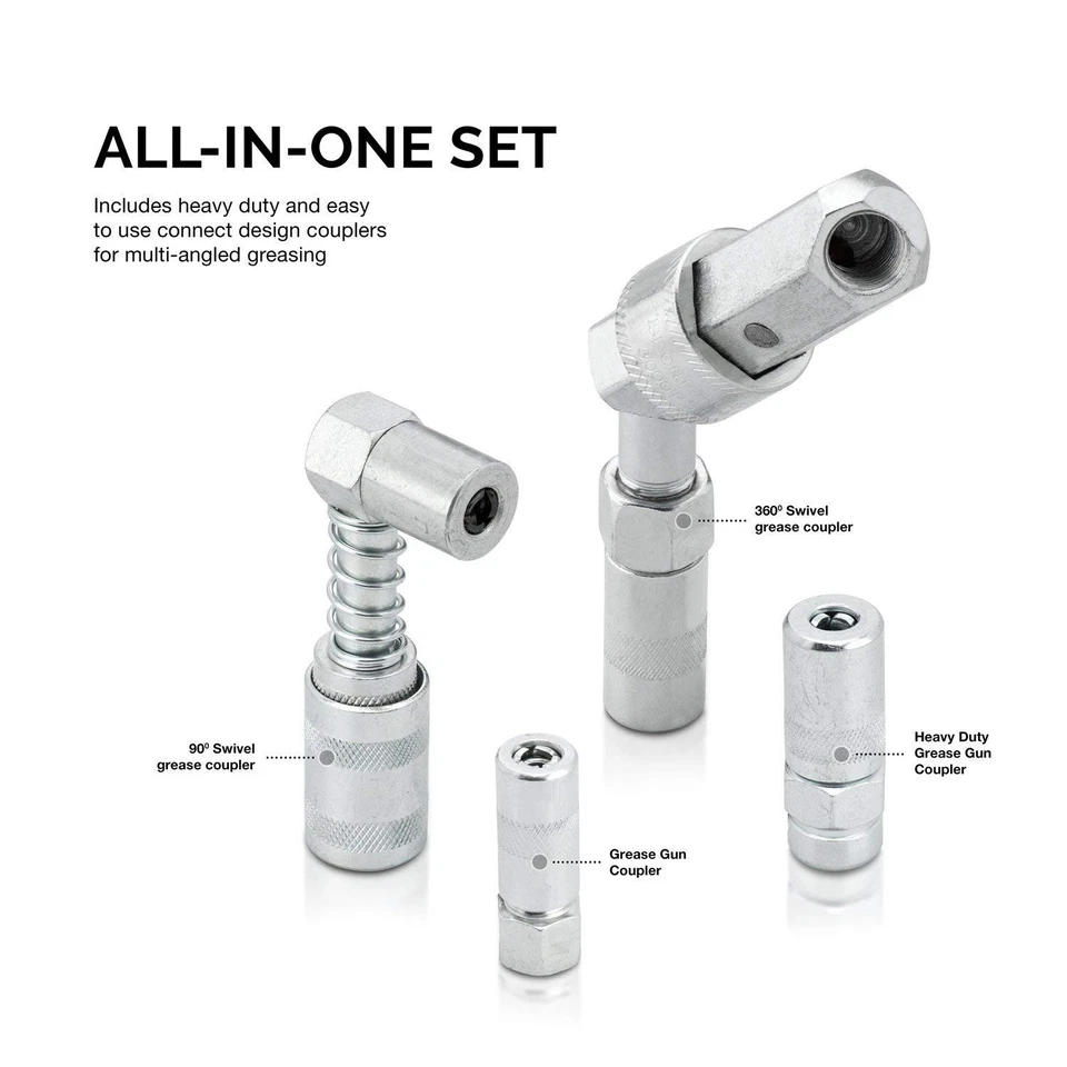 Pistola de engrase multifunción 61077L y kit de accesorios de lubricación Foto 2 de 4