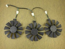 Set of 3 Fan Cooler Fan For ASUS Strix GTX 980Ti R9 390 390X PLD09210S12HH 88mm