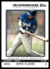 David DeJesus 2009 Topps Ticket to Stardom #10 Royals MLB READ FREE SHIPPING