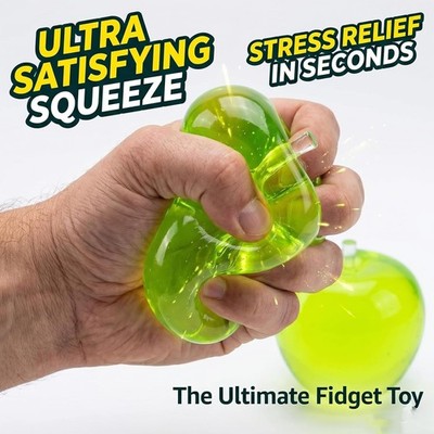 Slushy Apple Squishy Slushy Apple Squishy Fidget Toy Anxiety Relief,Squeeze Ball