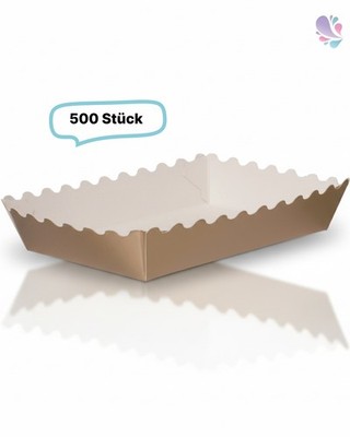 Gebäckschalen, Papier-Schalen, verschiedene Farben und Größen, 500 Stück, alumin